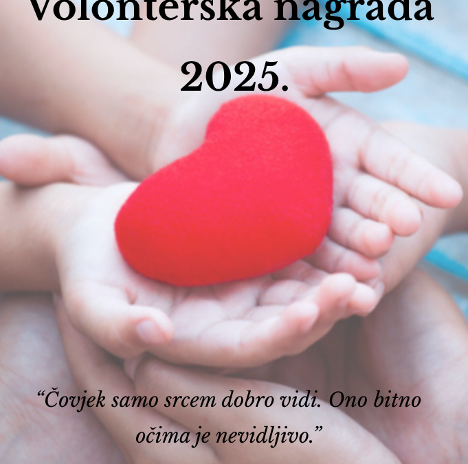 Otvorene prijave za volontersku nagradu 2025!